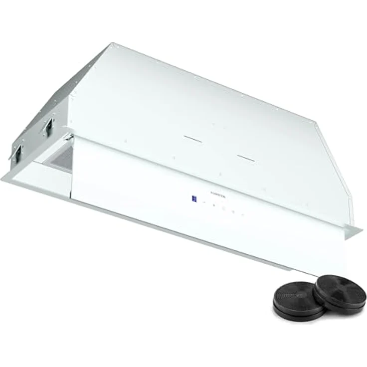 Klarstein Ventimate Unterbau-Dunstabzugshaube, 85cm, 390 m³/h, Energieeffizienz A+, leiser 50W DC-Motor, Touch-Bedienfeld, LED-Beleuchtung, Kohlefilter, weiß – Bild 1