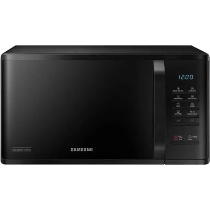 Samsung MG23K3513AK, Grill-Mikrowelle mit 23 L, 800 W, in Schwarz, mit LED-Display und Kindersicherung