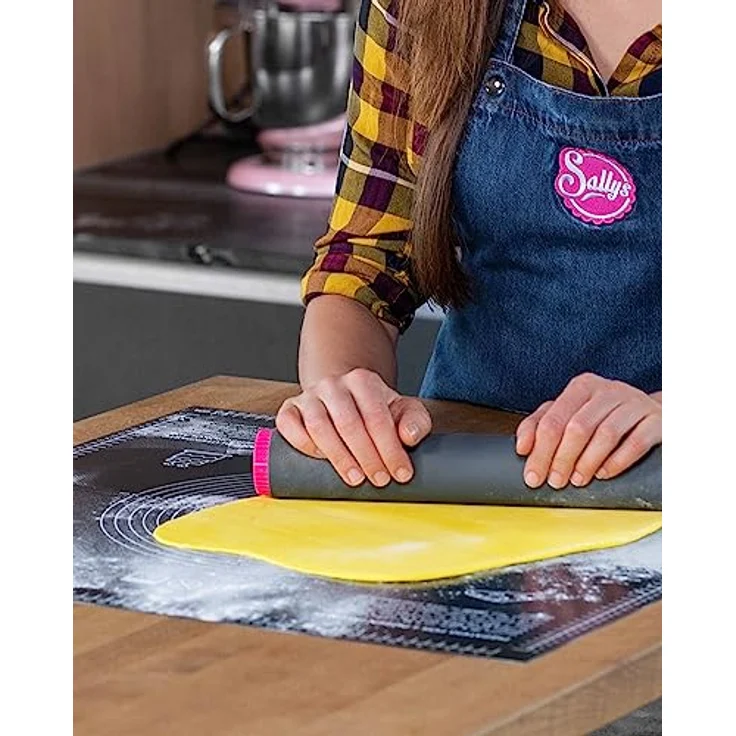 Sallys Silikon Backmatte/Gewebematte - Silikon - groß (60x60) BPA frei - Antihaftbeschichtung, präzise Messungen, leicht zu reinigen, Platzsparend, umweltfreundlich – Bild 4