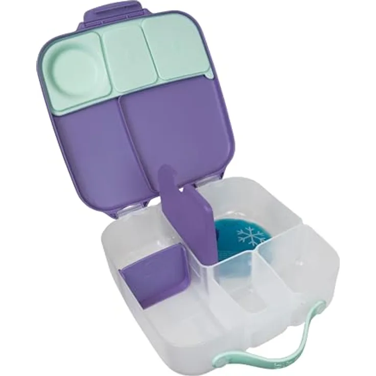 B.Box Lilac Pop, Lunchbox mit Fächern und Silikondichtung, violett, für aktive Kinder