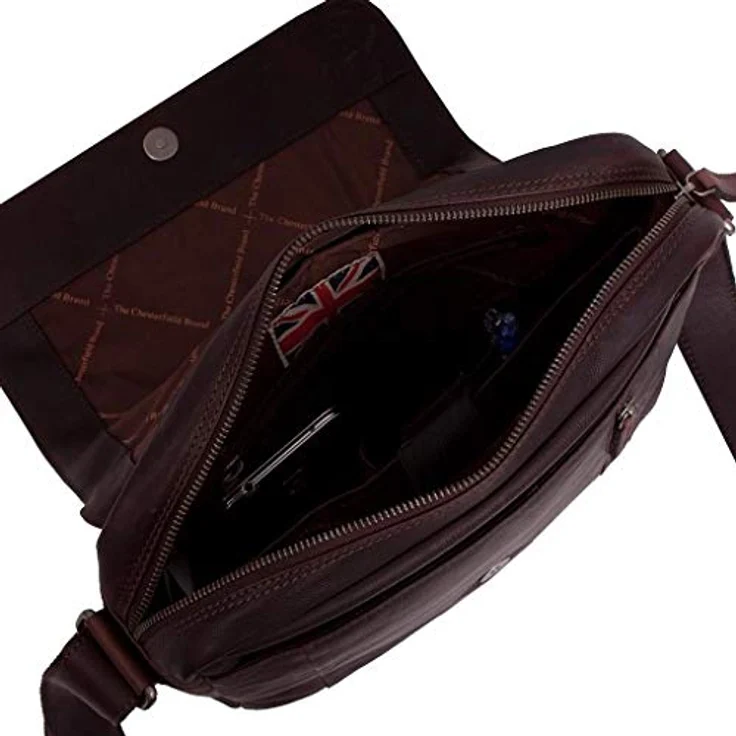 The Chesterfield Brand Umhängetasche Raphael 0551, Crossbody Bag, zeitlos elegant und gut organisiert, braun – Bild 4
