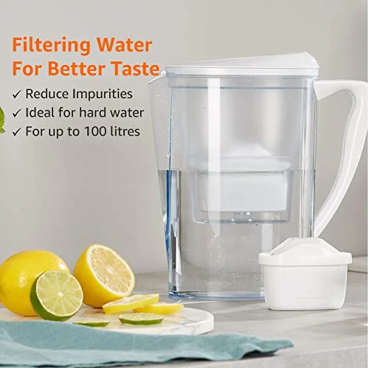 Amazon Basics Wasserfilterkartusche, Brita Maxtra+ Compatible | mit einem Tischwasserfilter von Amazon Basics oder den BRITA-Modellen MAXTRA/MAXTRA+/PerfectFit, 3 Stück (1er Pack) – Bild 2