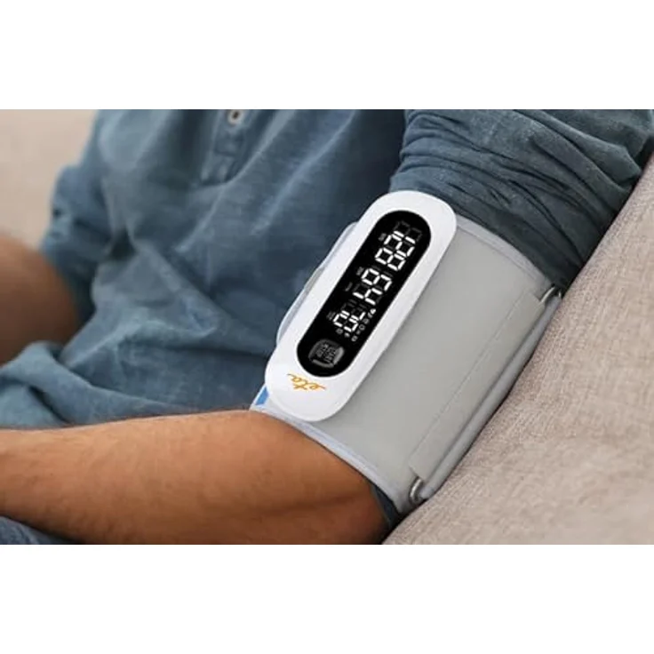 ETA Oberarm-Blutdruckmessgerät mit MedM BP-App I Heimgebrauch I Systolischer und diastolischer Blutdruck I Manschette 22-42 cm I Erkennung von unregelmäßigem Herzschlag I WHO-Blutdruckklassifikation, Weiß – Bild 5
