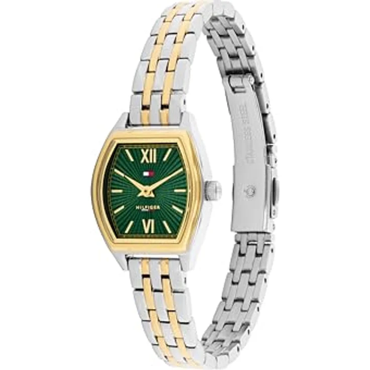 Tommy Hilfiger Zwei-Zeiger-Quarzwerk-Uhr, goldfarben mit smaragdgrünem Zifferblatt und goldfarbenem Edelstahlarmband - 1782907 – Bild 2