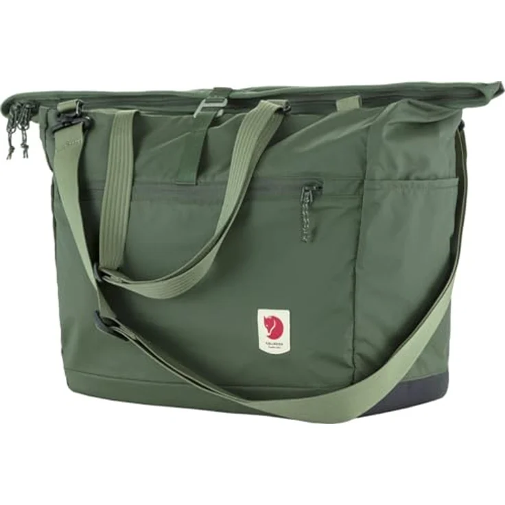 Fjällräven High Coast Tote 30, wasserdichte Umhängetasche aus recyceltem Polyamid, mit Laptopfach, grün – Bild 3