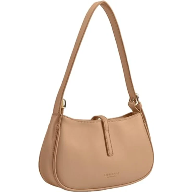 Seidenfelt Loviisa Schultertasche, 23 cm, aus Polyurethan mit Magnet-Reißverschluss, Braun – Bild 2