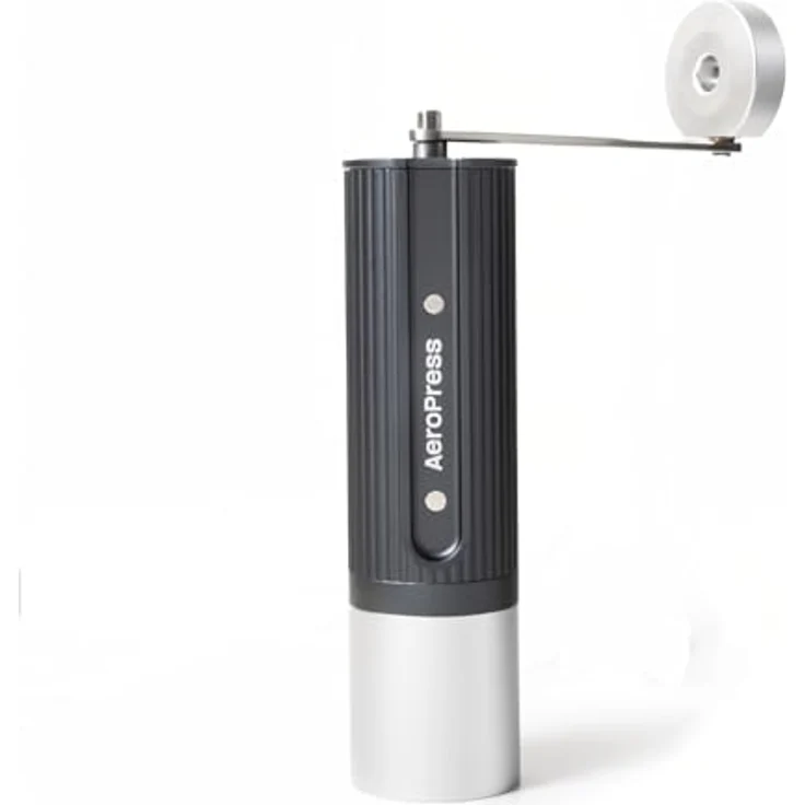 AeroPress Manuelle Kaffeemühle, Tragbare Handmühle mit titanbeschichteten Kegelmahlwerken, 60 Mahlgradeinstellungen, Kompakte Reisekaffeemühle für AeroPress, Espresso, French Press, Moka-Kanne – Bild 1
