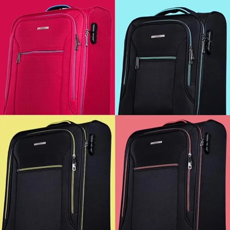 Nowi, Koffer, Sevilla 4 Rollen Kabinentrolley 55 cm, (30 l, S), Stylischer Kabinentrolley mit Kreuzpackgurt, Reißverschlussfach, Tragegriff und 4 Rollen, in stilvollem Design – Bild 8