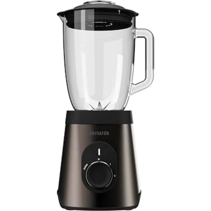 Aiwa Saberu 1500, Standmixer mit 1500W-Motor und 1,5L Glasgefäß, Schwarz – Bild 3