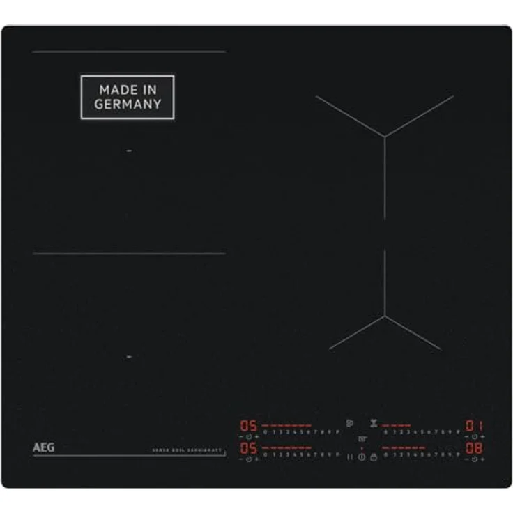 AEG Induktionskochfeld 60cm SaphirMatt Schwarz – SenseBoil, Bridge-Funktion, Hob2Hood – Bild 1