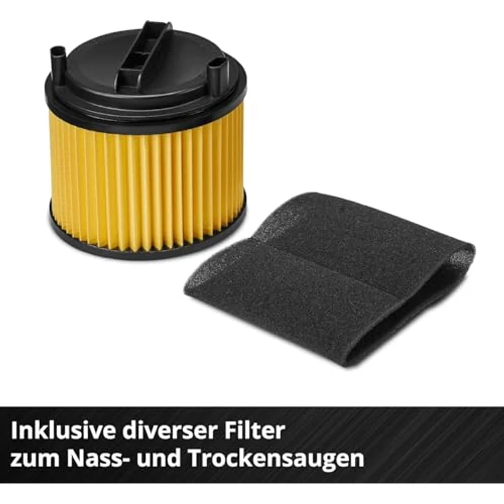 Einhell TC-VC 3055 A, Nass- und Trockensauger mit 850 Watt, 190 mbar Saugleistung, 30 L Auffangbehälter, Automatiksteckdose, inkl. Düsen und Filter – Bild 5