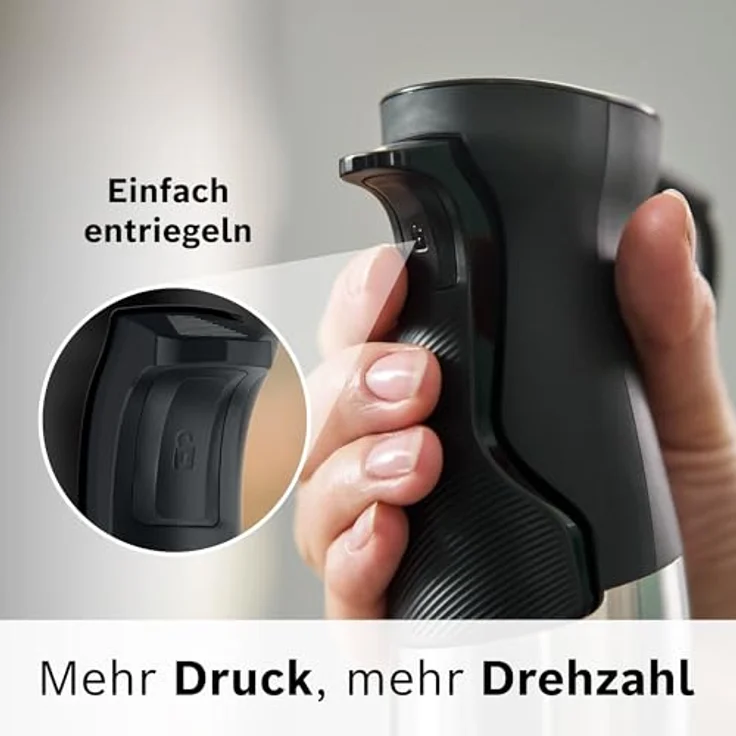 Bosch Hausgeräte Series 6 MSM6M830, Stabmixer mit 1200 Watt, Edelstahl-Gehäuse, Quattro-Blade System Pro, Silber – Bild 6