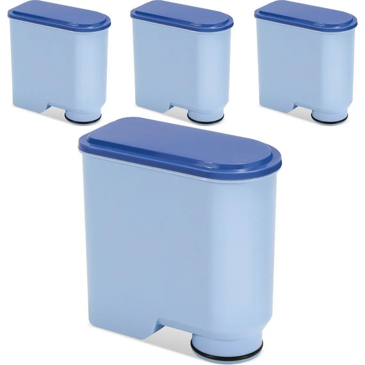 Clanmacy Wasserfilter 4x Waterdrop Ersatzfilter für Philips AquaClean CA6903/10, verbessert Kaffeegeschmack, Blau