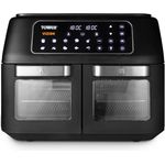 Tower T17102 Vortx Vizion Heißluftfritteuse, 2 Kammern, 11 L, digitale Steuerung, schnellere Zubereitung, schwarz