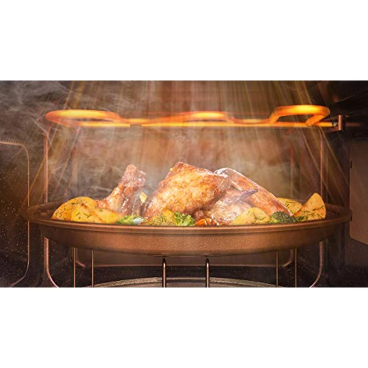 Samsung Samsung MG23T5018CW Mikrowelle mit Grill, Standgerät, 23 Liter Garraum, 800 Watt, Auftauen, weiß – Bild 2