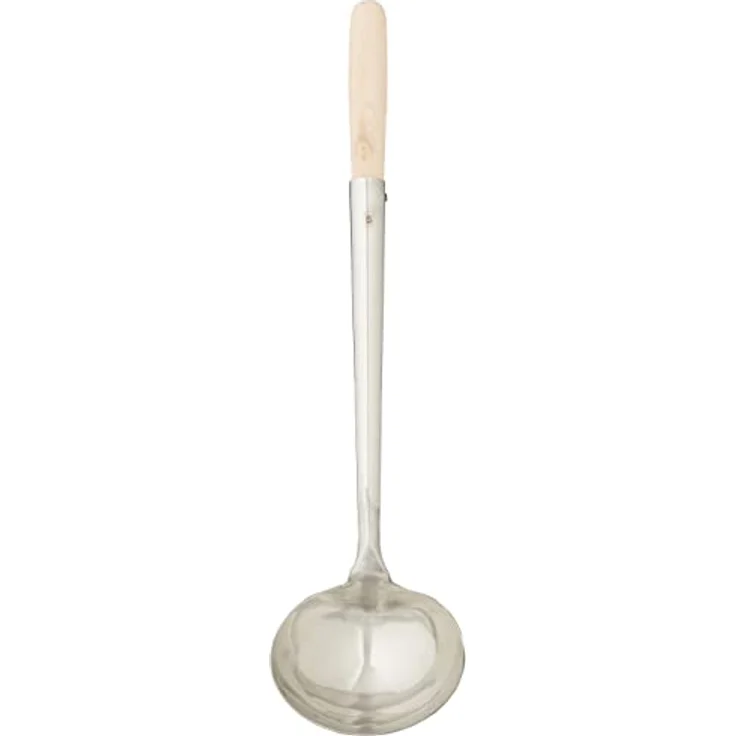 JADE TEMPLE Schöpfkelle für den Wok, stainless steel, Gesamtlänge 43 cm, 11 cm Durchmesser, mit Holzgriff, 1 x Schöpfkelle – Bild 1