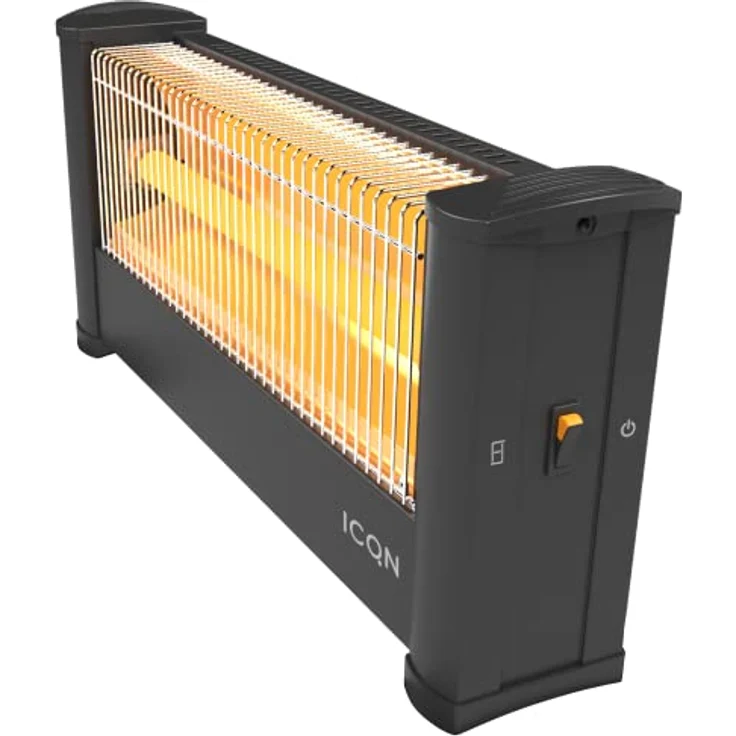 ICQN Infrarot Standheizstrahler | Für Räume bis 16m² | 900 W | IP20 | Elektroheizung | 1,5 Meter Kabelzuleitung | Heater für Büro oder Haus | Infrarotheizer| IQ.0900.APW, Heizstrahler – Bild 7
