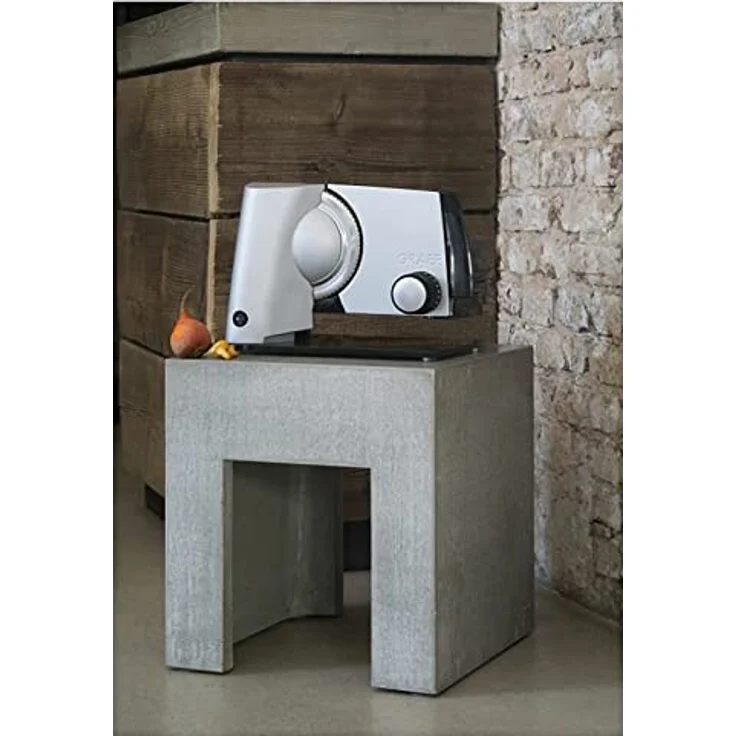 Graef S32000 Allesschneider, 170W, 170 mm Wellenschliffmesser aus Edelstahl, Safety-Verschluss, Vollemtallgehäuse, silber – Bild 3