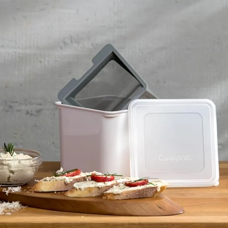 Cuisipro 837426 Joghurt-Käsehersteller, Weiß, 12 x 14 x 14 cm – Bild 4