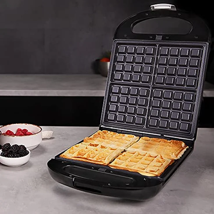 Cecotec Sandwichmaker Rock´nToast Family 3in1, Edelstahl, für 4 Sandwiches, 1500 W, mit 3 antihaftbeschichteten Platten – Bild 5