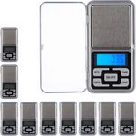relaxdays Feinwaage Digitale Mini Münzwaage, silber, 200g Kapazität, 0,01g Präzision