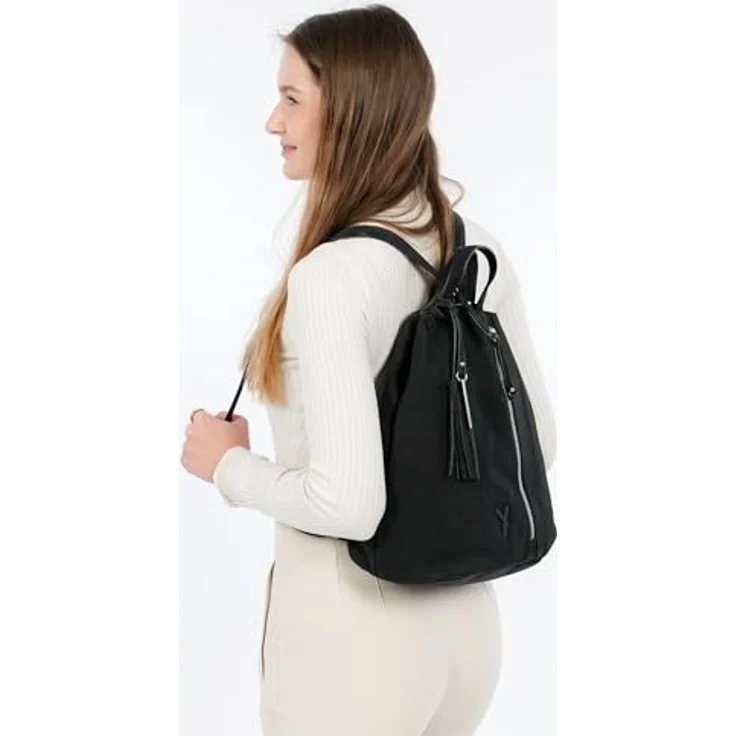 Suri Frey SFY Romy City Rucksack, 33 cm, schwarz, 100% Polyester, 30 cm x 18 cm x 33 cm – Bild 4
