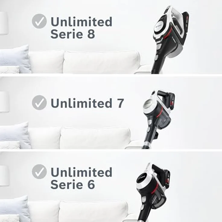 Bosch Hartboden-Softdüse mit LED-Beleuchtung BHZUHFN, für Unlimited 6, 7 und 8 Akku-Staubsauger, Parkett und Fliesen, sanfte Reinigung, Original-Zubehör, schwarz – Bild 4