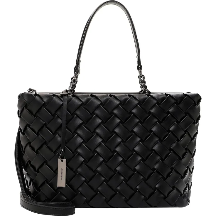 SURI FREY Shopper SFY Betty, für Damen in Flecht-Optik, Uni-Design und veganes Material