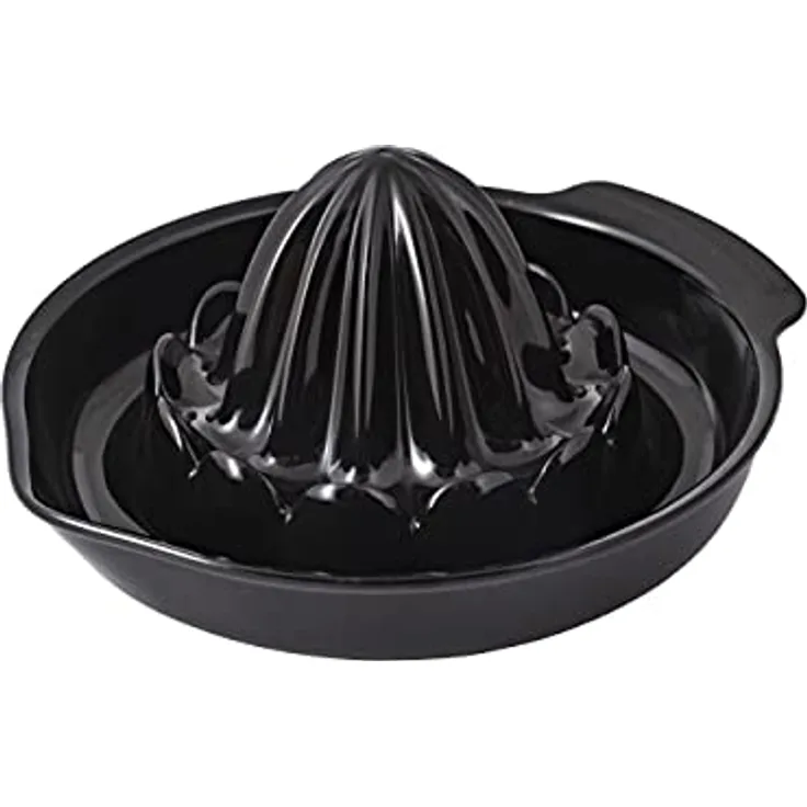 BranQ - Home essential Zitruspresse aus Tritan, BPA-freier, Schwarz, Maße: 13 x 14,5 x 7 cm, 5901098107044