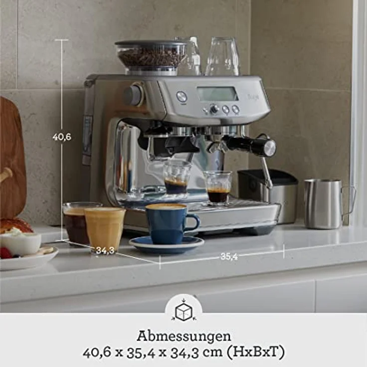 Sage SES878 The Barista Pro Espressomaschine mit integriertem Mahlwerk, schwarzer Edelstahl – Bild 6
