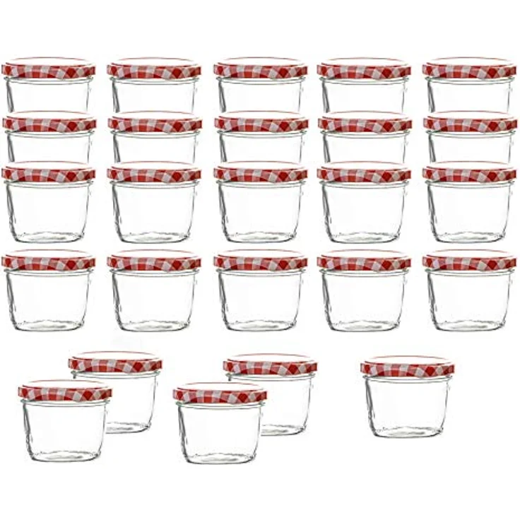 25x 230 ml Einweckgläser 6,8x8,5 cm – Bild 3