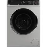 SHARP ES-PRO814SA-DE Waschmaschine Frontlader, 8kg, 1400U/min, Inverter, 15 Programme inklusive 60 Minuten Kurzprogramm, Dampffunktion, WiFi, AquaStop, Silber