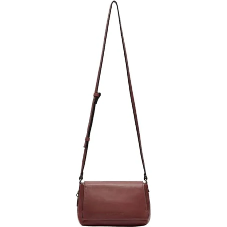 Liebeskind Berlin Umhängetasche Crossbody, aus echtem Rindsleder, Farbe Berry, verstellbarer Schulterriemen, mit Zipperfach – Bild 1