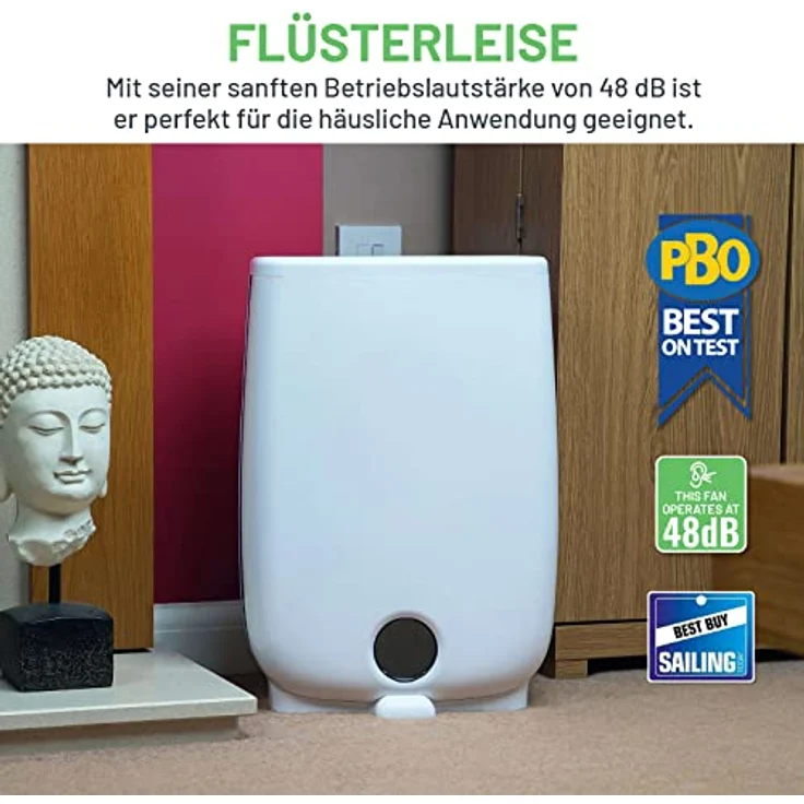 Meaco DD8L Junior Luftentfeuchter, 650 W, 240 V, Weiß, 8L – Bild 3