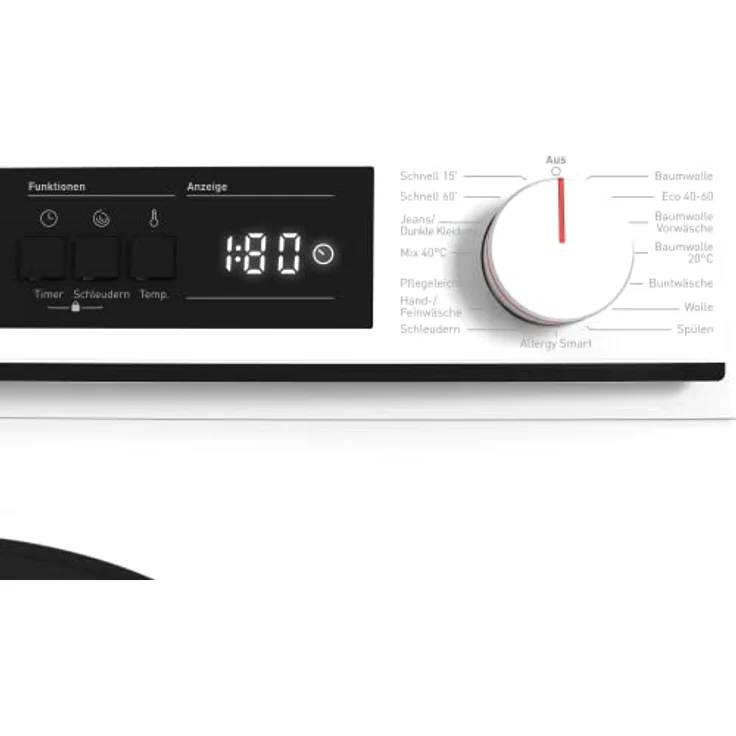 Sharp ES-NFA714BWB-DE, Frontlader-Waschmaschine, B, Fassungsvermögen 7 kg, Standgerät, Breite 60 cm – Bild 8