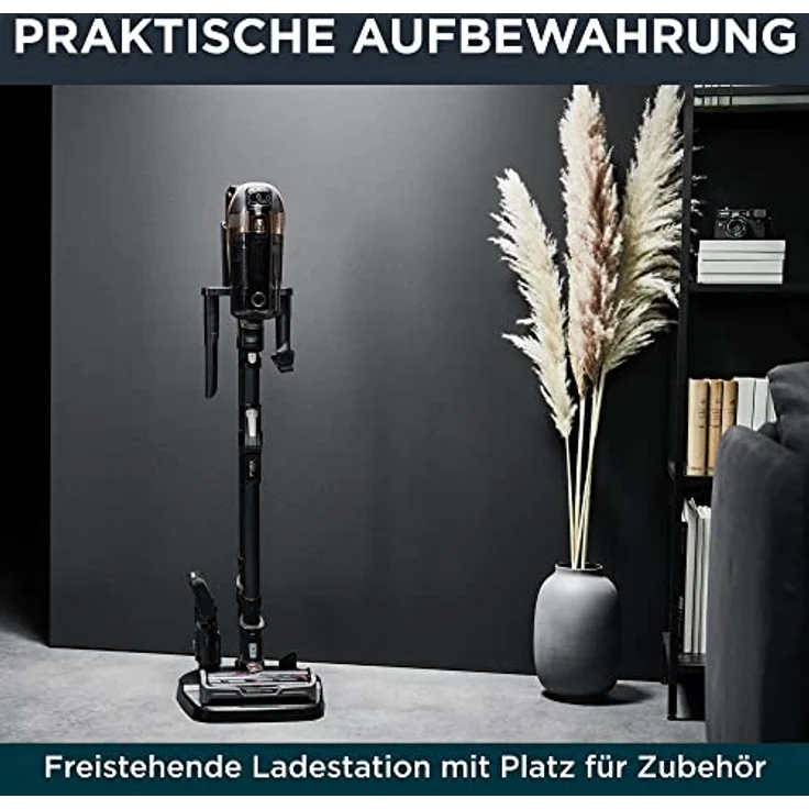 Rowenta RH99F1 X-Force Flex 15.60 Animal Handstaubsauger, 80 min Akkubetrieb, Akkuwechsel-Option, Flex-Gelenk, schwarz-gold – Bild 6