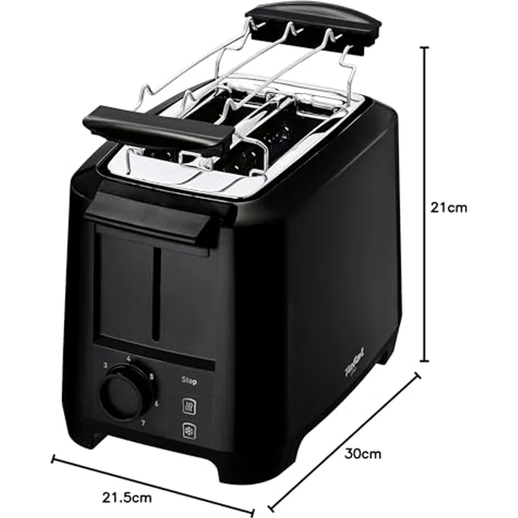 Tefal Uno TT1408 Scheibentoaster, 7 Bräunungsstufen (800 Watt) schwarz – Bild 9