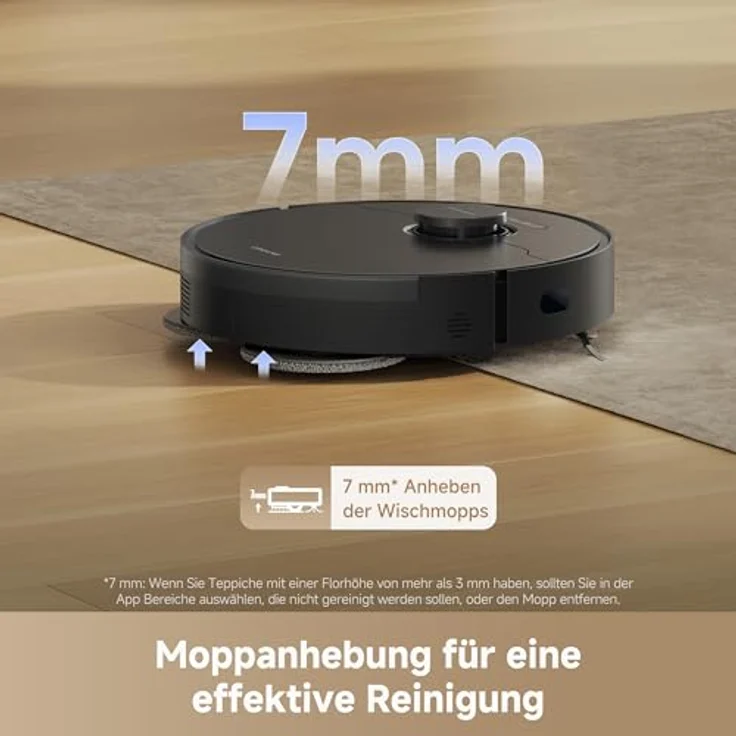 DREAME L10s Pro Gen3, intelligenter Saug- und Wischroboter mit 13.000 Pa Saugkraft, DuoScrub-Wischsystem und 5.200 mAh Akku, Schwarz – Bild 5