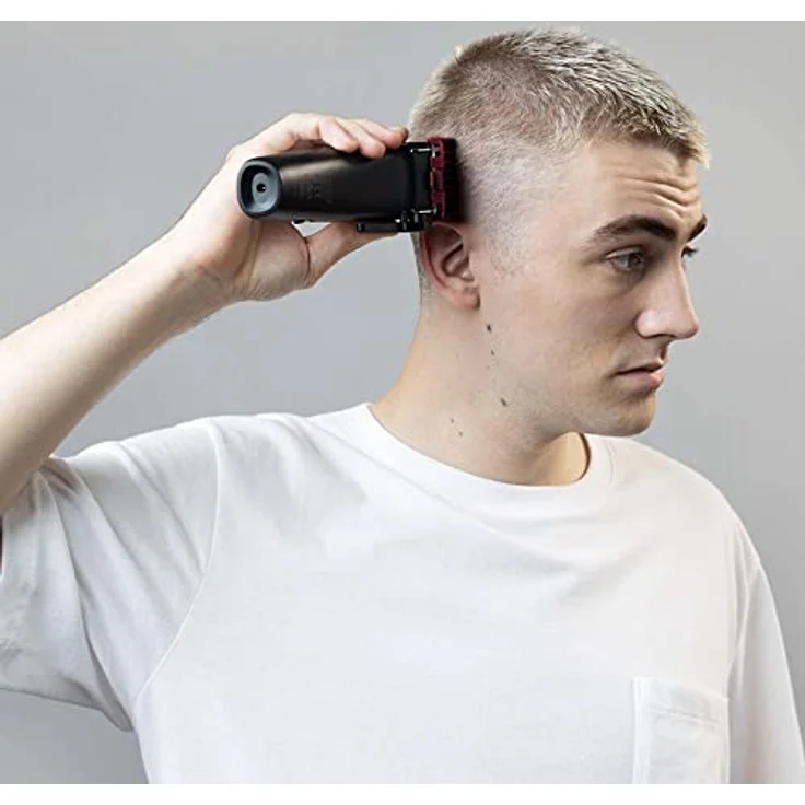 Remington Haarschneidemaschine HC500 (selbstschärfende Edelstahlklingen, 10 angeschrägte Fade-Kämme, 9 Aufsteckkämme, 2 Kämme für Haare hinter den Ohren, Netz-/Akkubetrieb) Haarschneider Easy Fade – Bild 6