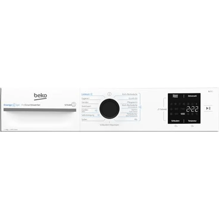 Beko BM3WFU3941X, 9 kg Waschmaschine mit Invertermotor, Nachlegefunktion und Energieeffizienzklasse A, weiß – Bild 7