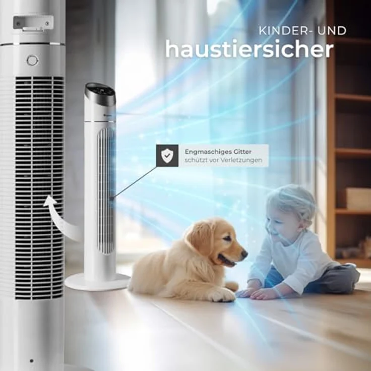 Tectake Turmventilator, 40 Watt, 90 cm – Bild 10