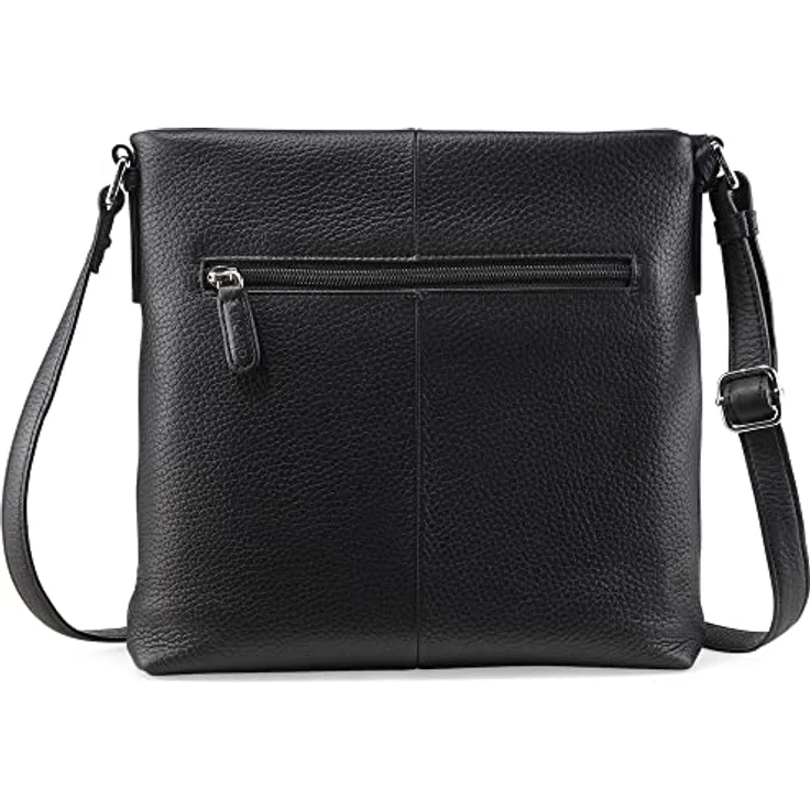 Picard Pure, Handtasche aus Premium Rindsleder mit verdeckter Zippertasche, Schwarz – Bild 3