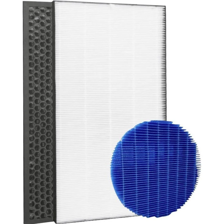Zeyxo FA34 Ersatz-Filter Set, 3-teiliges Zubehör für SHARP Luftreiniger, Weiss