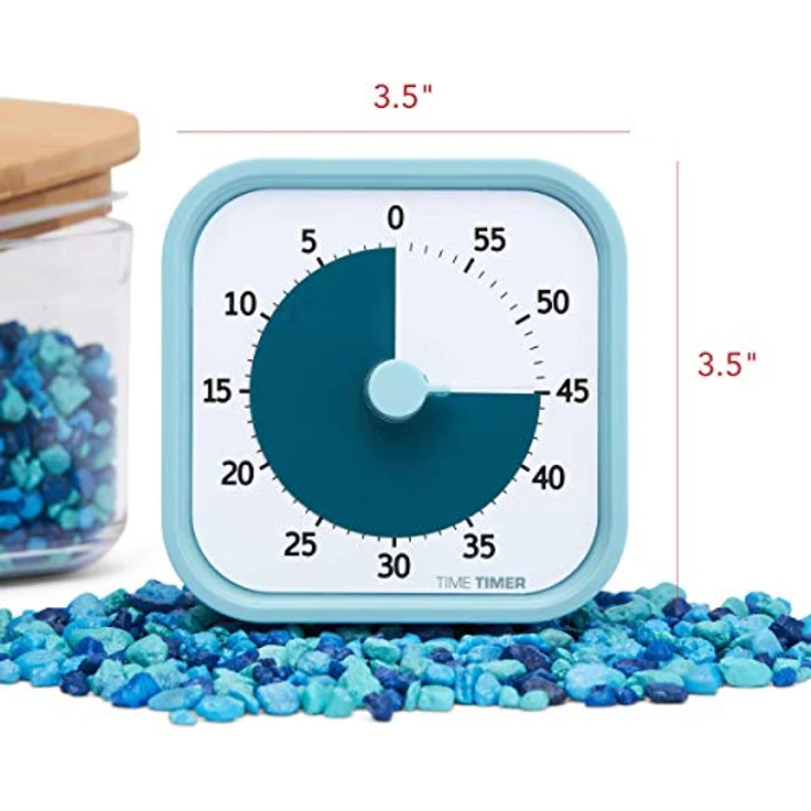 Time Timer Home MOD — 60 Minuten Kinder visueller Timer Home Edition — für Heimschule Zubehör, Lernwerkzeug, Timer für Kinderschreibtisch, Büroschreibtisch und Meetings mit leiser Bedienung – Bild 3