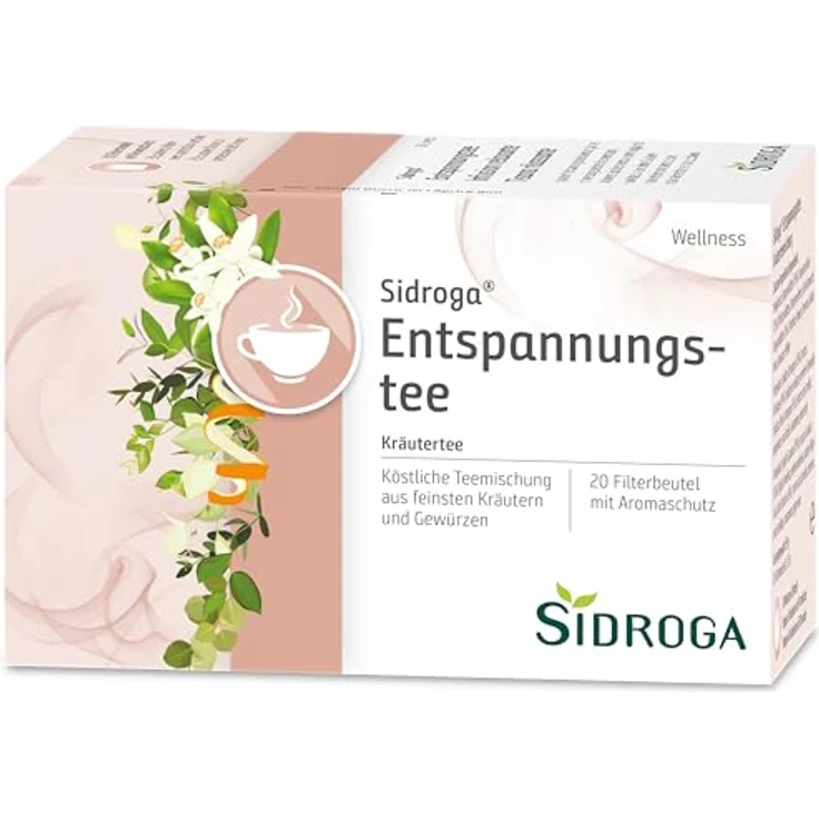 SIDROGA Wellness Entspannungstee Filterbeutel, 35 g, beruhigende Kräutermischung – Bild 1
