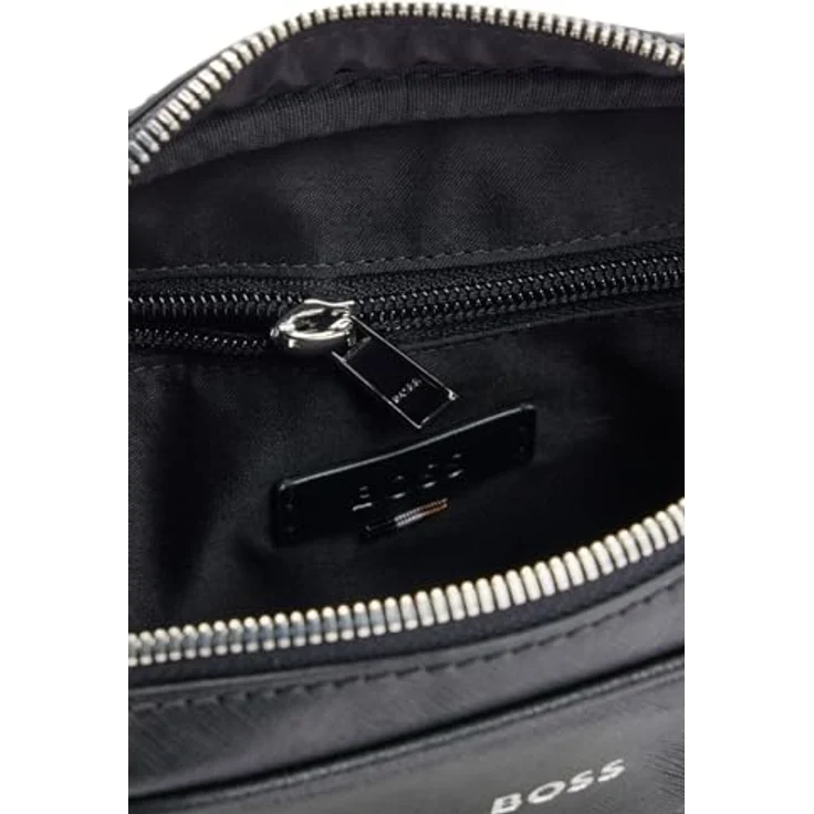 BOSS Umhängetasche Zair Ns Zip - Leder 21 cm, schwarz – Bild 4