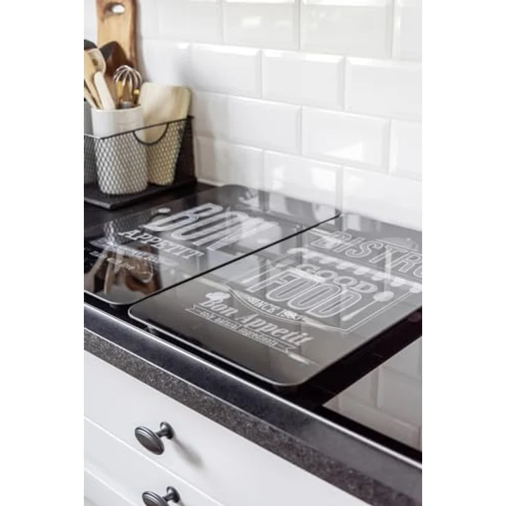 Wenko Herdabdeckplatte, Breite 52 cm, Glas – Bild 6