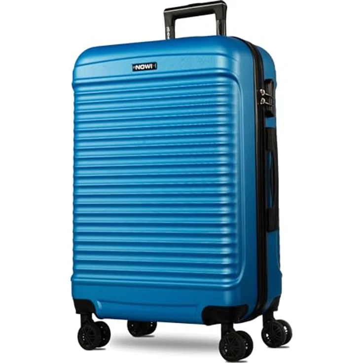 NOWI Las Palmas Koffer L – 59L Ultraleichter Hartschalenkoffer, 8 Rollen 360° drehbar, wasserabweisend, blau – Bild 1