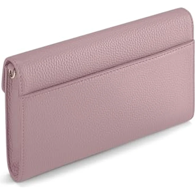 Lazarotti Bologna Leather Clutch, Umhängetasche aus 100% Leder, 23 cm, rosa – Bild 7