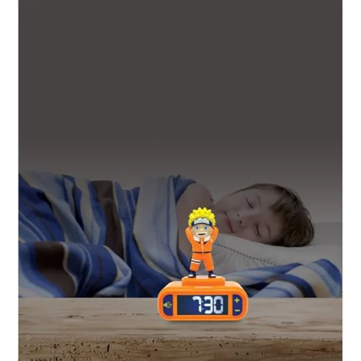 Lexibook Naruto Nachtlicht-Wecker RL800NA mit LCD-Bildschirm, 6 Klingeltönen und Schlummerfunktion – Bild 4